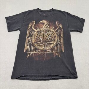 Slayer T Shirt Mens S Black World Tour 2016 Graphic Band Tee Heavy‎ Metal Rock
